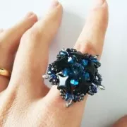 Star Beads glass beads by Perles & Co 11x11 mm Opaque Luster Amethyst x30