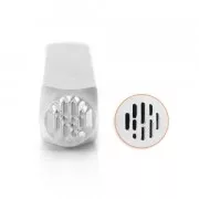 ImpressArt metal design stamps - 6 mm - Vertical Lines texture x1