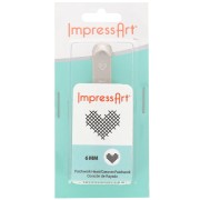 ImpressArt Embossing Punch - 6 mm - Striated Heart x1|raw }}