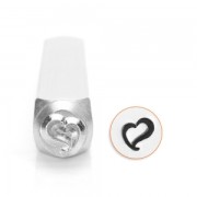 ImpressArt metal design stamps - 6 mm - Swirly Heart x1