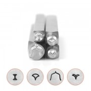 Mandala Stamp Pack - Series 3 - 4 Mandala Design Stamps