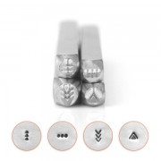 Mandala Stamp Pack - Series 4 - 4 Mandala Design Stamps|raw }}