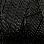 Reel of waxed linen thread 0.7 mm Black nr2 x 100 gr