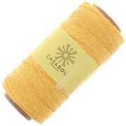 Reel of waxed linen thread 0.7 mm Yellow orange nr7 x 100 gr|raw }}