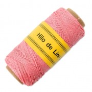 Reel of waxed linen thread 0.7 mm Pink nr12 x 100 gr