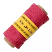 Reel of waxed linen thread 0.7 mm Fuchsia nr13 x 100 gr