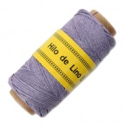 Reel of waxed linen thread 0.7 mm Lilac nr14 x 100 gr|raw }}