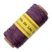 Reel of waxed linen thread 0.7 mm Plum nr15 x 100 gr|raw }}