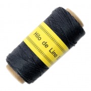 Reel of waxed linen thread 0.7 mm Navy Blue nr19 x 100 gr|raw }}