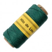 Reel of waxed linen thread 0.7 mm Green Blue nr23 x 100 gr