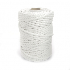 Cord for macrame 5 mm White x 50m