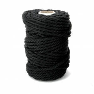 Cord for macrame 5 mm Black x 50m