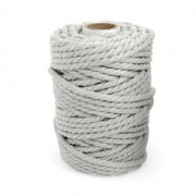 Cord for macrame 5 mm Light Grey x 50m|raw }}