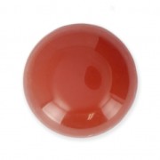 Round cabochon dyed Cornaline 20 mm x1|raw }}