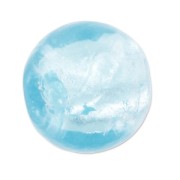 Silver foil rounds  10mm Light Aquamarine x6|raw }}