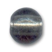 Silver foil rounds  10mm Black Diamond x6