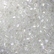 Miyuki Delica 11/0 Hex Cut DBC0051 - Crystal AB|raw }}
