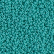 Miyuki Seed beads 11/0 412F - Mat Opaque Turquoise Green x8g