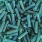 Miyuki Bugles 6mm BGL-2405FR - Mat Tr Teal AB x10g|raw }}