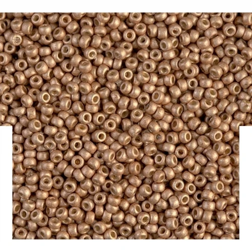 Miyuki Seed beads Duracoat 11/0 4204F - Galvanized Mat Champagne x8g