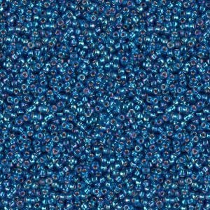 Miyuki Seed beads 15/0 1025 - Silver Lined Capri Blue AB x8g