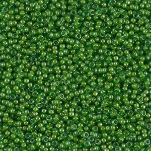 Miyuki Seed beads 15/0 2240 - Lined Green Lime x8g