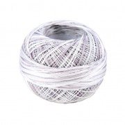 Cotton yarn Lizbeth size 20 Silver nr 190 tie and dye x192m
