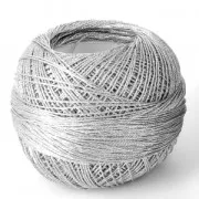 Liz Metallic yarn size 20 Silver nr 311x146m