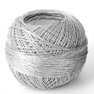 Liz Metallic yarn size 20 Silver nr 311x146m