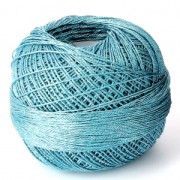 Liz Metallic yarn size 20 Turquoise Blue nr 319 x146m|raw }}