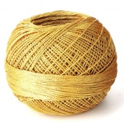 Liz Metallic polyester yarn size 20 Gold n°310 x146m|raw }}