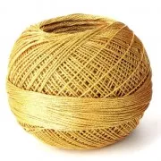 Liz Metallic polyester yarn size 20 Gold n°310 x146m
