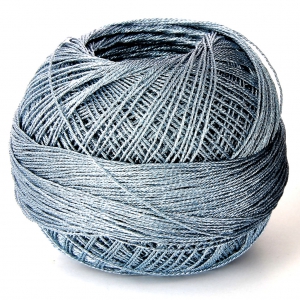 Liz Metallic yarn size 20 Steel Blue nr 320 x146m