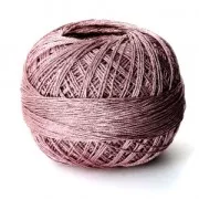 Liz Metallic yarn size 20 Rose nr 317 x146m