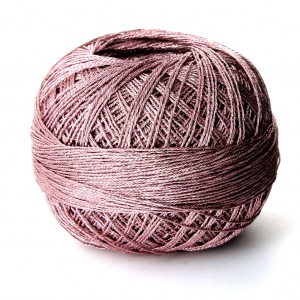 Liz Metallic yarn size 20 Rose nr 317 x146m