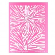 Silk Screen by Helen Breil for polymer clay 95x130 mm - Radiating Rays|raw }}