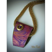 Silk Screen by Helen Breil for polymer clay 95x130 mm - Postcard From Bali