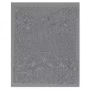 Clay Texture sheet Helen Breil for polymer clay 10.5x13 cm Conga Line