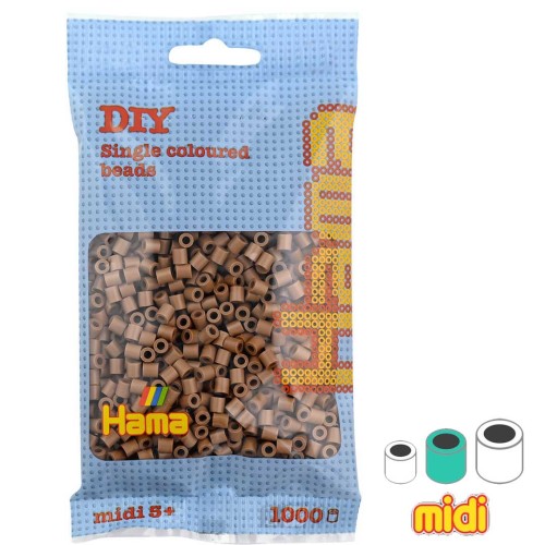 Beads to iron on Hama MIDI 5 mm Brown (n°76) x1000