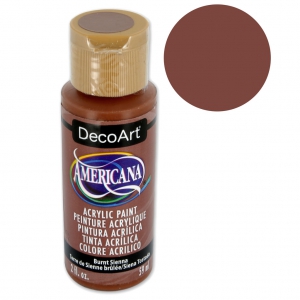 Acrylic paint high quality - DecoArt Americana - Burnt Sienna x 59ml
