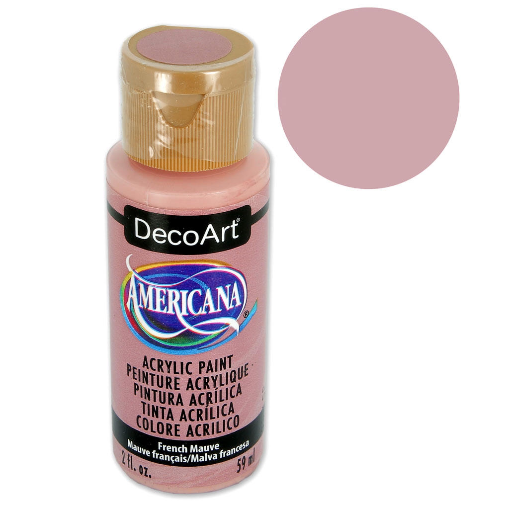 Acrylic paint high quality DecoArt Americana Mauve x 59ml Perles & Co