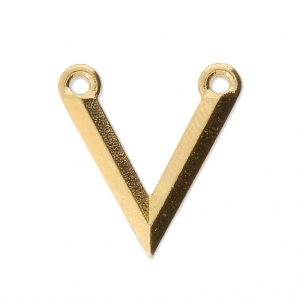 Spacer 2 loops 17x16 mm Gold Tone x1