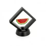 3D presentation frame for Miyuki beadweavings or other 7x7cm- Black x1