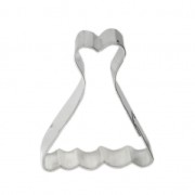 Large metal cookie cutter for modeling 67x53 mm Dress x1|raw }}