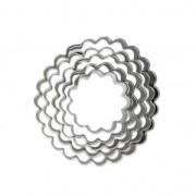 Metal cookie cutters for modeling - Rosettes x5