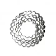 Metal cookie cutters for modeling - Rosettes x5