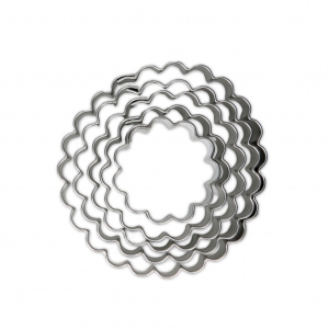 Metal cookie cutters for modeling - Rosettes x5