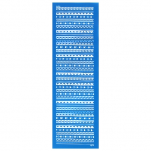 Silk Screen Moiko for bracelet 26.5x8.5 cm - Aztec Triangles Pattern 7.36
