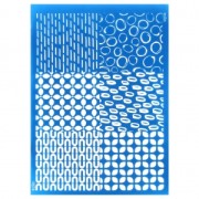 Silk Screen Moiko for Polymer Clay - Combo - Retro|raw }}