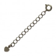 Spring clasp 7 mm with extension chain - Bronze Tone x1